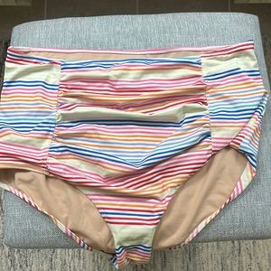 KORTNI JEANE rainbow bikini bottoms - high waisted